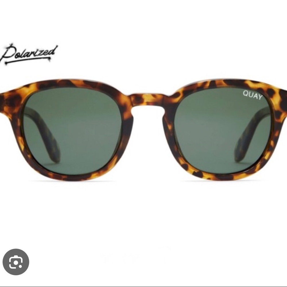 QUAY Walk On Sunglasses Polarized Tortoise Green